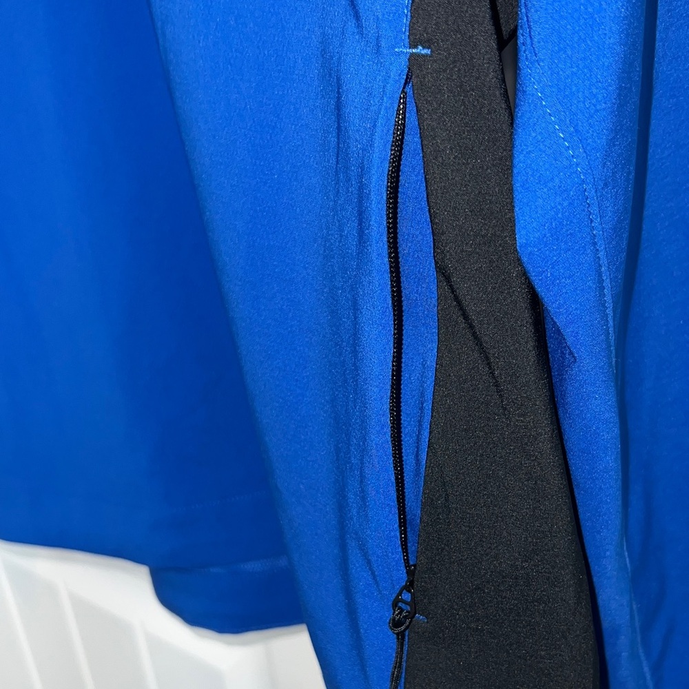 Nike Royal Blue and Black Long Sleeve Pullover Wind Jacket - Picture 7 of 8